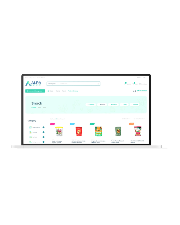 Halaman katalog Alpa Grocery