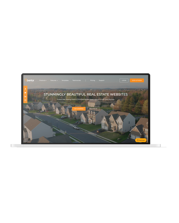 Halaman muka platform situs properti Ubertor